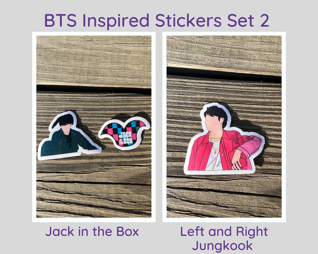 Green Bts Sticker BTS Inspired Stickers Set 2 - Etsy