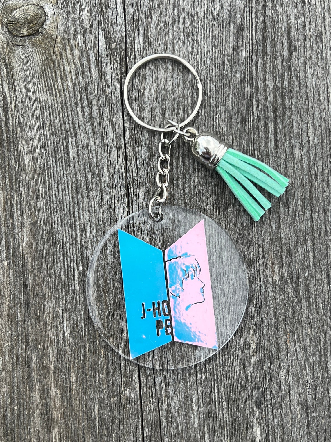 BTS Logo Keychain DISCONTINUED Etsy