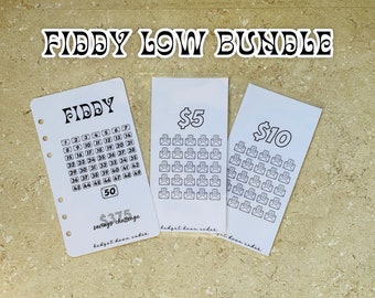 FIDDY LOW BUNDLE // 50 Envelope Challenge — Cash Envelopes — Budgeting