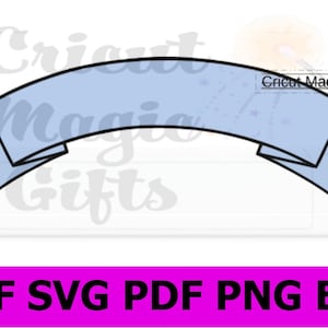 Blank Banner SVG Banner Ribbon SVG Blank Banner Schneidbares Design PNG Designs Cricut Schnitt Datei Cameo Silhouette Sofortiger digitaler Dateidownload
