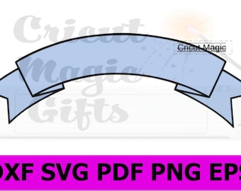 Blank Banner SVG Banner Ribbon SVG Blank Banner Schneidbares Design PNG Designs Cricut Schnitt Datei Cameo Silhouette Sofortiger digitaler Dateidownload