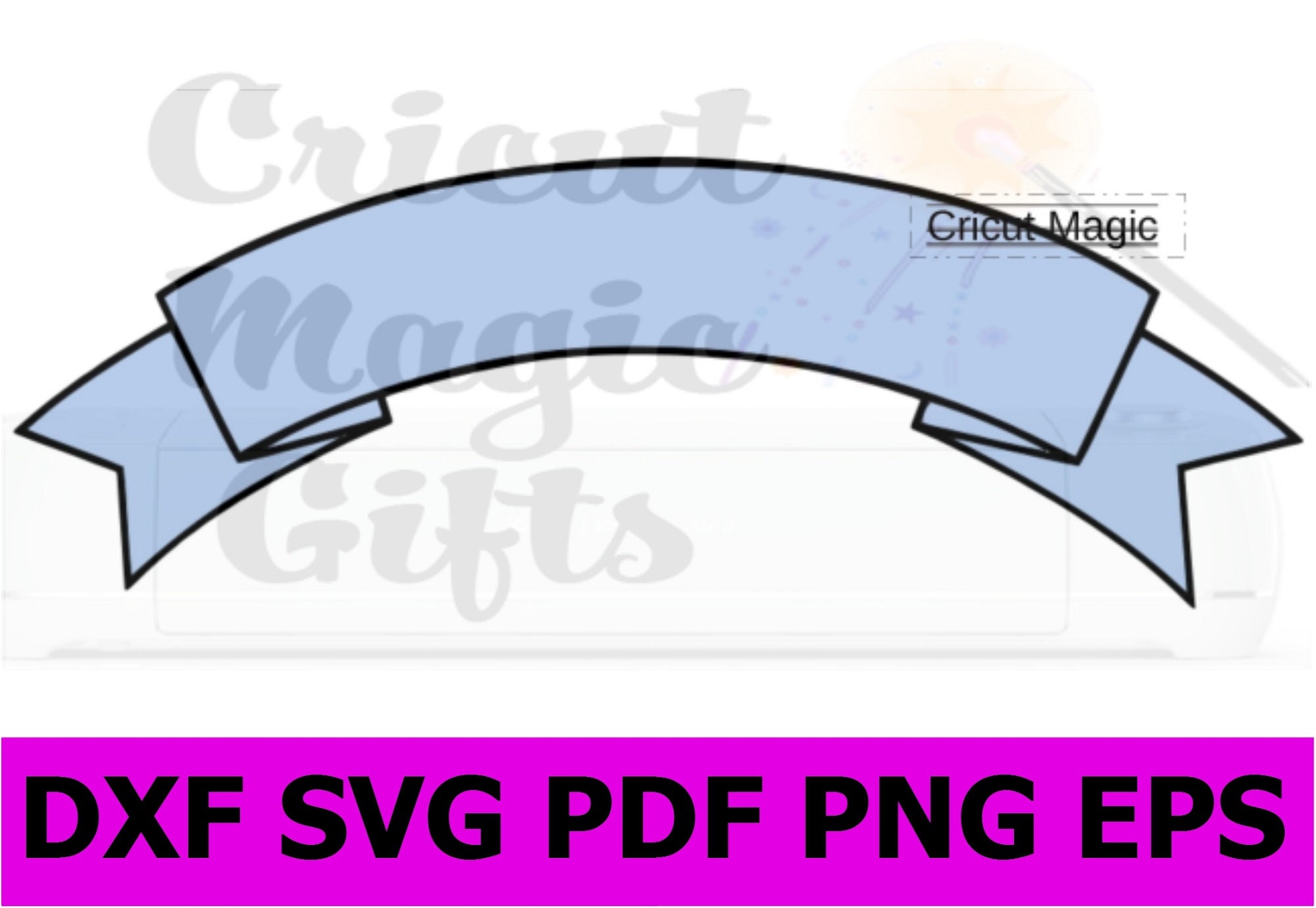 Blank Banner SVG Banner Ribbon SVG Blank Banner Cuttable Design PNG