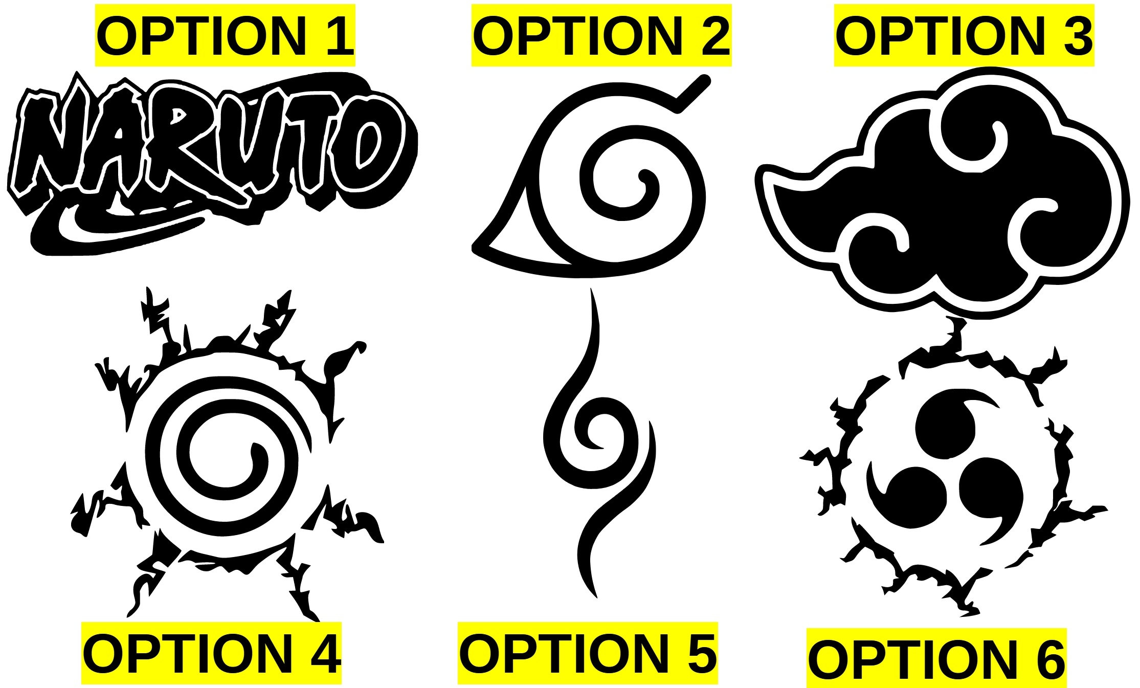 Naruto Vinyl Decal Sticker Etsy