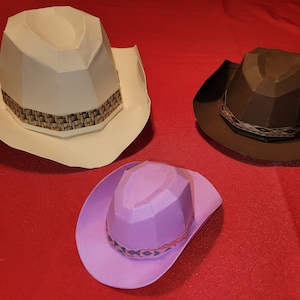 Cowboy Hat Gift Box! CHOOSE Your Hat Color & Style Band! 3 SIZES available to fit your budget! Beth Dutton Yellowstone Fans Cowgirl Hat Box