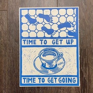 Morning- Linocut Print