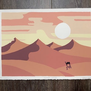 Sunset Desert- Screen Print