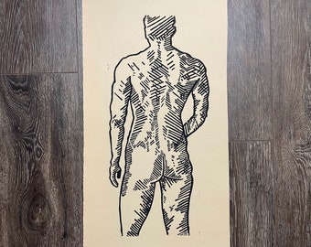 Untitled- Linocut Print