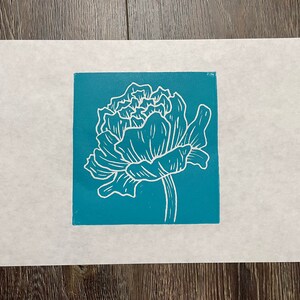Blooming- Linocut Print