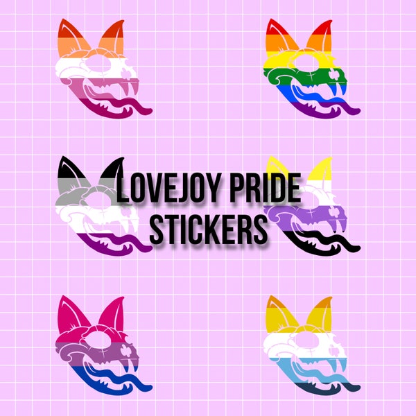 Lovejoy LGBTQ + pride  stickers