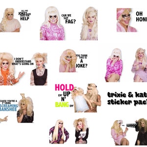 Trixie Mattel and katya Sticker Pack