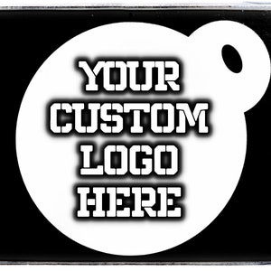 Design Your Own Logo/Text Stencil For Coffee Cappuccino Cake Craft Duster Tattoo Mug Face Painting Airbrush Reusable Mylar Gift