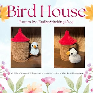 Bird House Crochet Pattern *Low Sew*