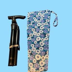 Folding walking stick bag, carry case for walking stick, washable, mobility aids, disability aid, stick storage