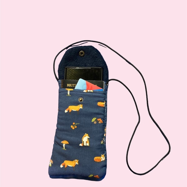 Phone case, phone pouch, travel pouch, passport holder, security, anti theft, phone bag, travel bag, neck bag, neck pouch, unisex, holiday,