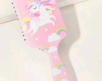 Unicorn hairbrush, hair brush, gift for girls