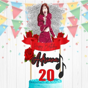 Selena, Selena Cake Topper, Selena Banner, Selena Birthday, Selena Party, Selena Party Supplies, Decoration