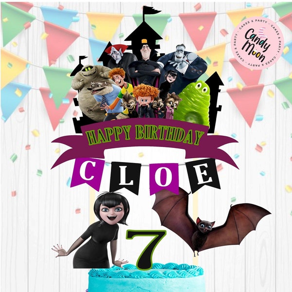 Hotel Transylvania, Hotel Transylvania Cake Topper, Hotel Transylvania Banner, Hotel Transylvania Birthday, Hotel Transylvania Party