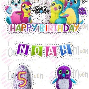 Hatchimals, Hatchimals Cake Topper, Hatchimals Banner, Hatchimals ...