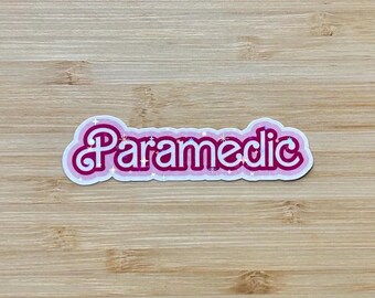 Paramedic sticker, sparkly sticker, paramedic school, EMS sticker, holographic sticker, gift for paramedic, medical staff sticker, paramedic