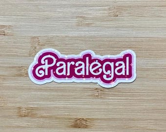 Paralegal sticker, paralegal gift, sparkly stickers, holographic sticker, graduation gift, attorney sticker, paralegal, legal assistant