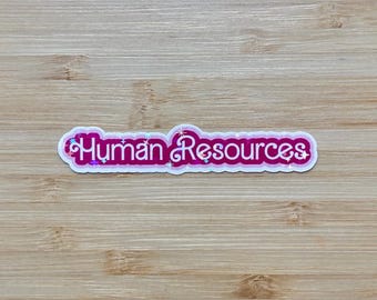 Human resources sticker, HR gift, sparkly stickers, holographic sticker, HR sticker, HR work sticker, human resources gift, recruiter