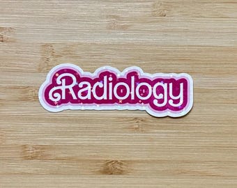 Radiology sticker, rad tech sticker, sparkly sticker, radiologic technologist, holographic sticker, MRI sticker, rad tech student, gift