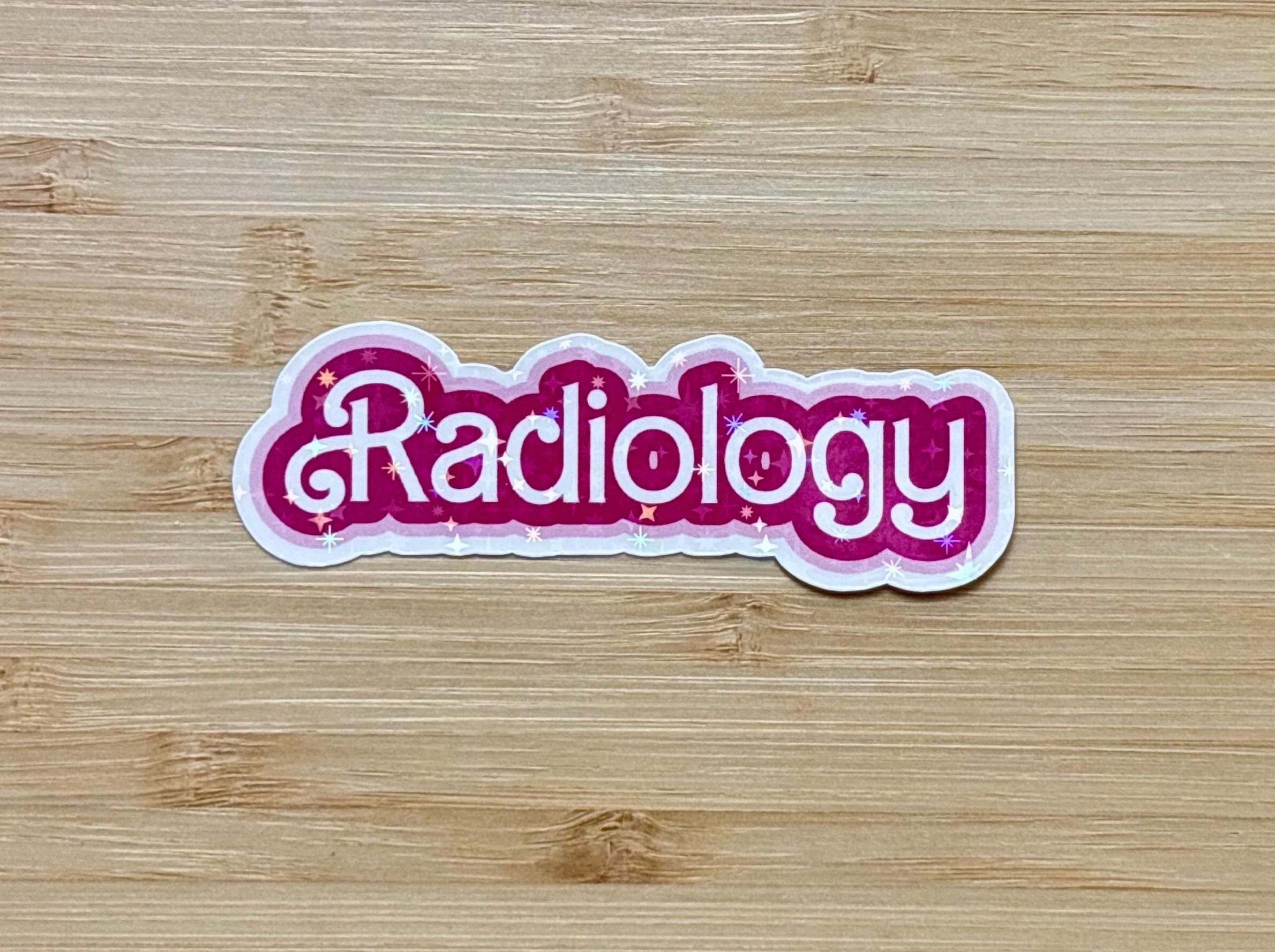 Mri Scanner Sticker Radiology Sticker, Rad Tech Sticker, Sparkly Sticker, Radiologic ...