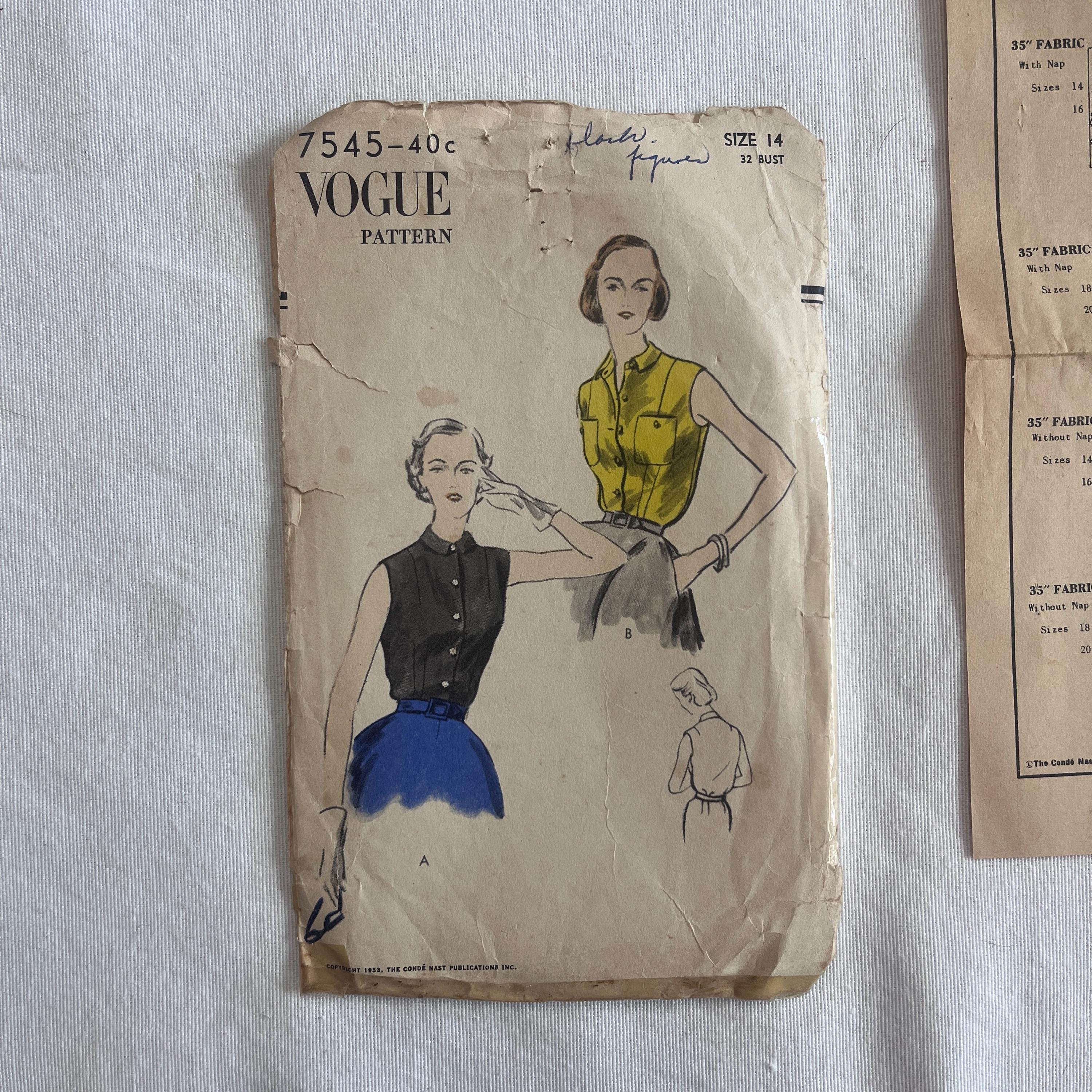 1950 Vogue Cover - Etsy
