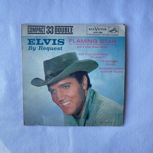 1961 elvis by Request Flaming Star Rare Compact 33 RPM, 7 Vinyl Record ...