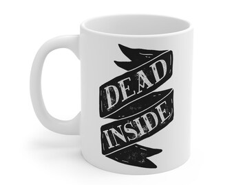 Taza De Dead Inside, Taza De Café, Taza Divertida, Taza De Café, Taza De Halloween, Taza de Oficina, Regalo