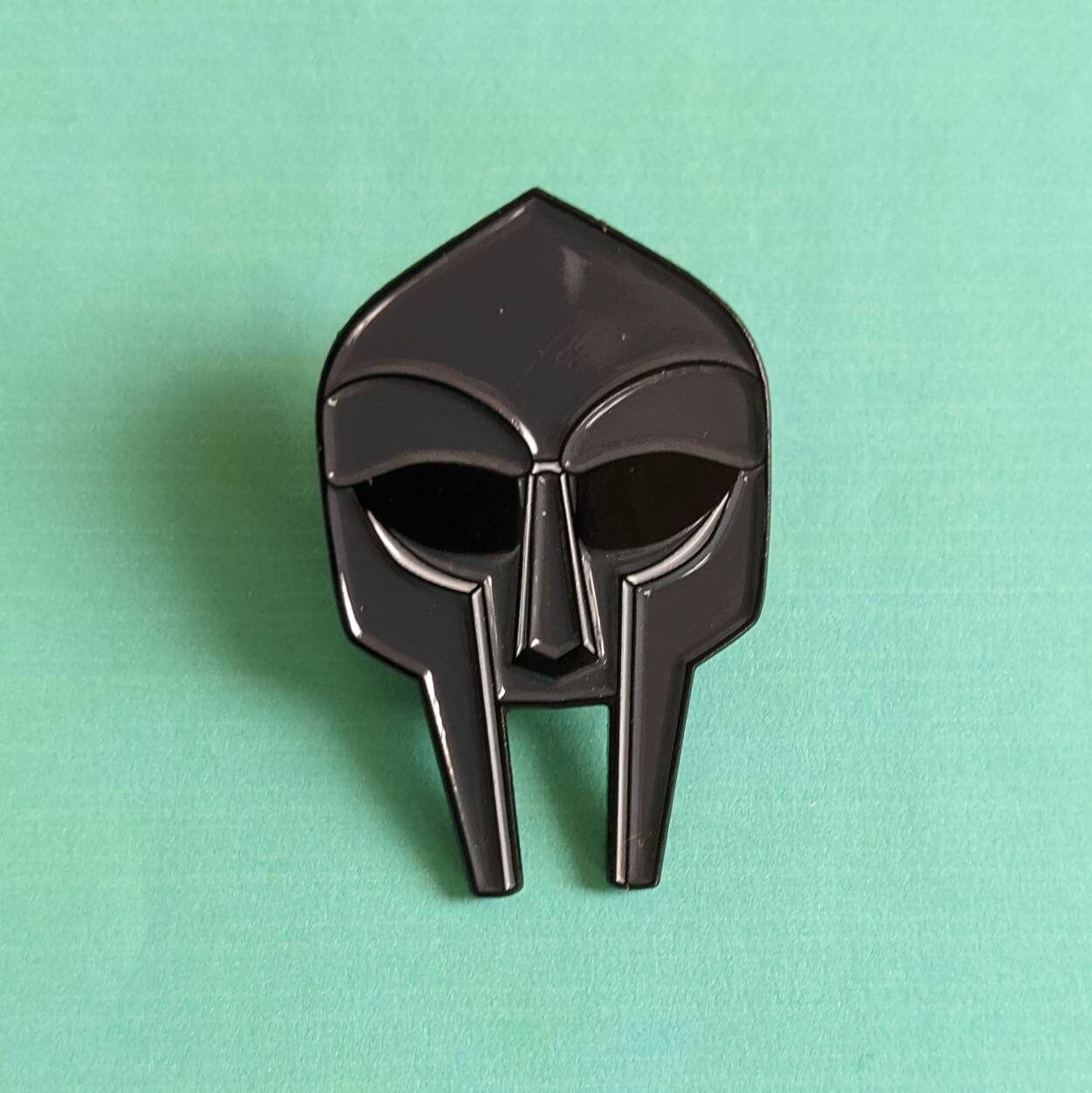 Mf Doom Mask Enamel Pin 3 5cm X 2 5cm New York All Caps Etsy