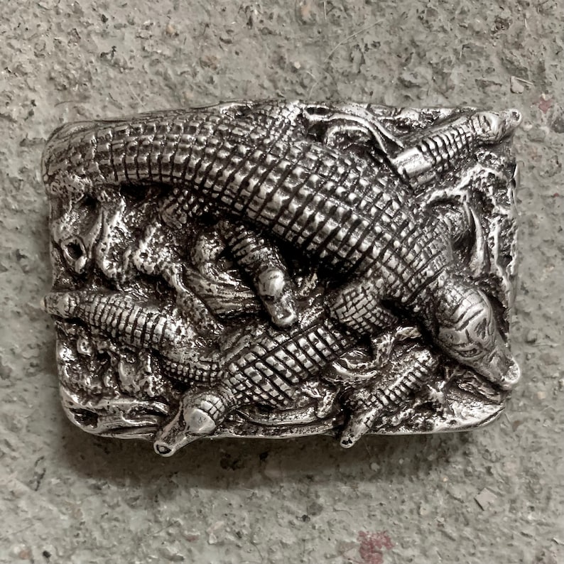Belt Buckle Crocodile 5 ☆ very popular Swamp Outlet ☆ Free Shipping Design 2quo 1 Strap For 40mm