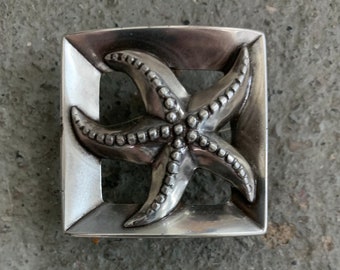 Belt Buckle | Starfish Design | 40mm, 1 1/2" Size
