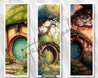 The Shire Set of 3 Bookmark, Printable Bookmark, Digital Print