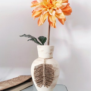 Hand painted bohemian vase