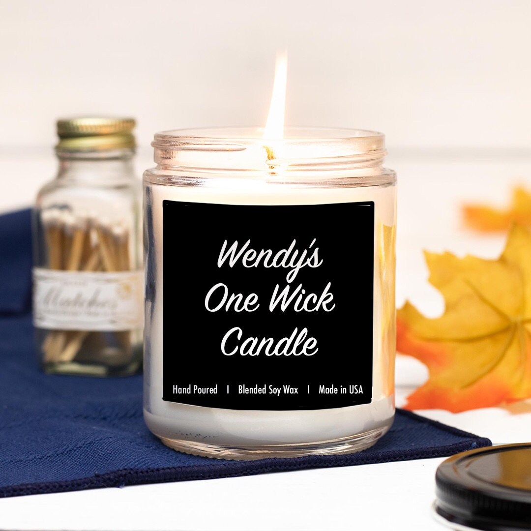 Wendy's One Wick Candle Etsy