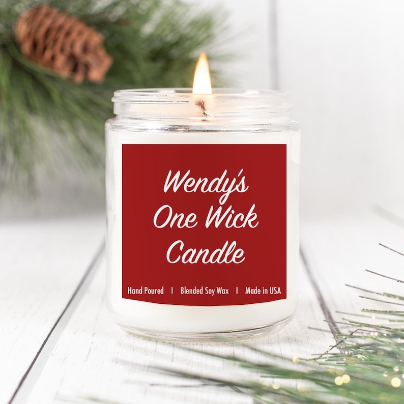 Wendy's One Wick Candle Etsy