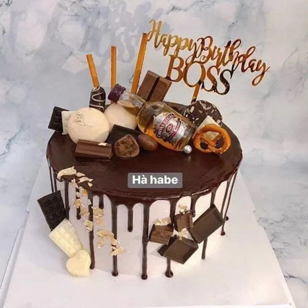 Happy Birthday Boss Cake Topper