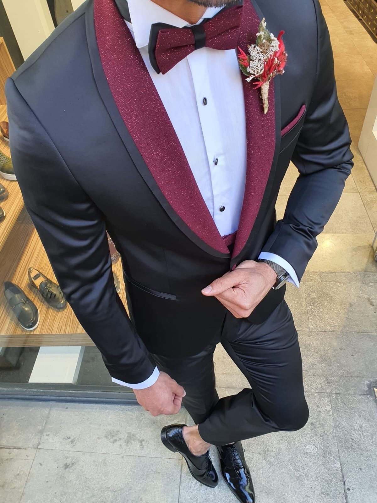 Red Black Tuxedo - Etsy Red Black Tuxedo - Etsy