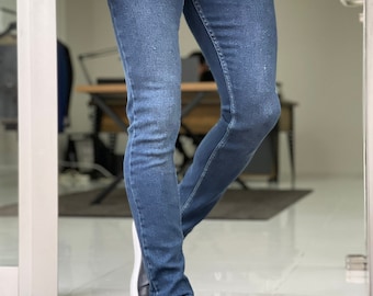 Stressed Jeans | Etsy