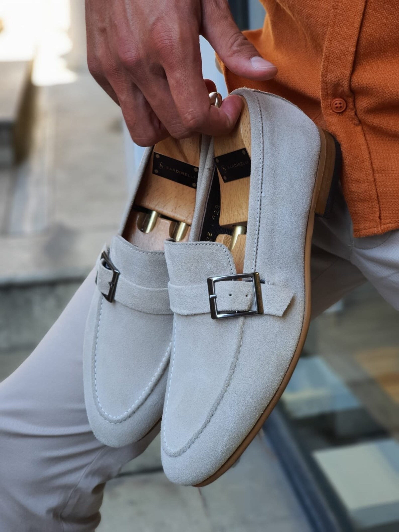 mens grey suede shoes