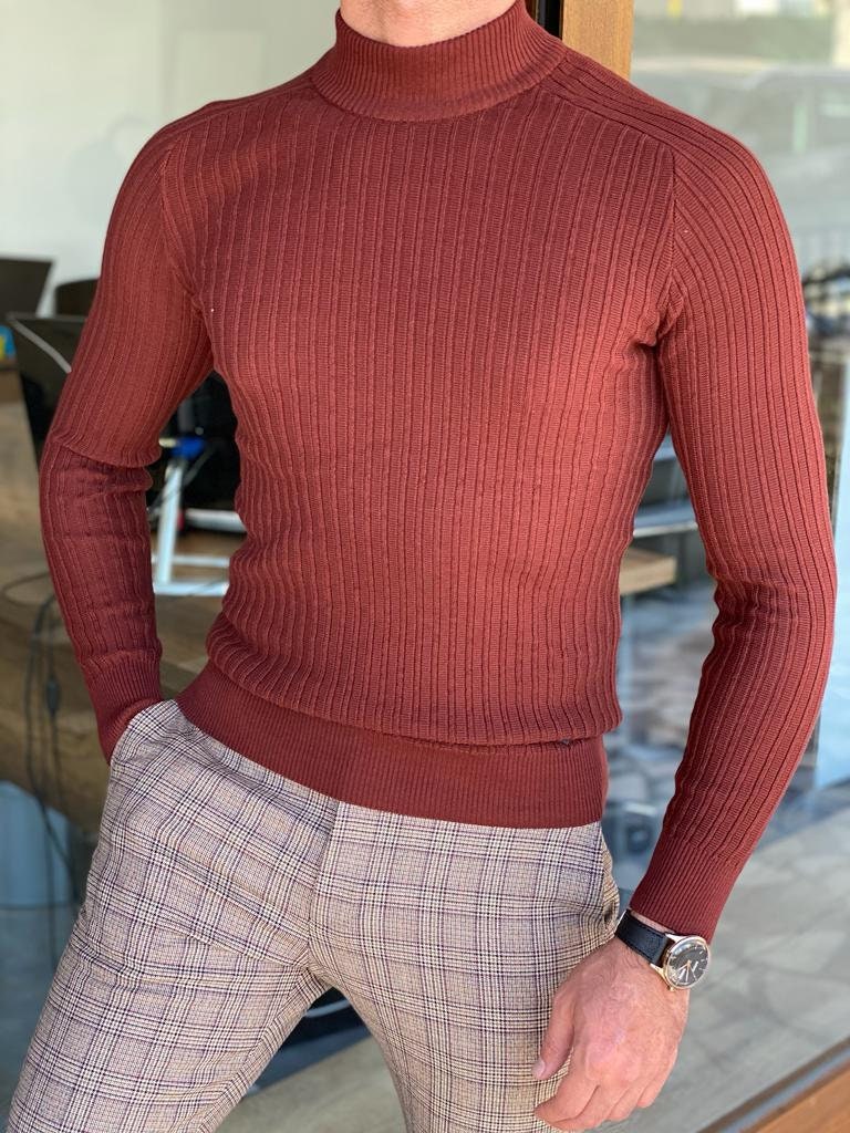 Rust Turtleneck - Etsy UK