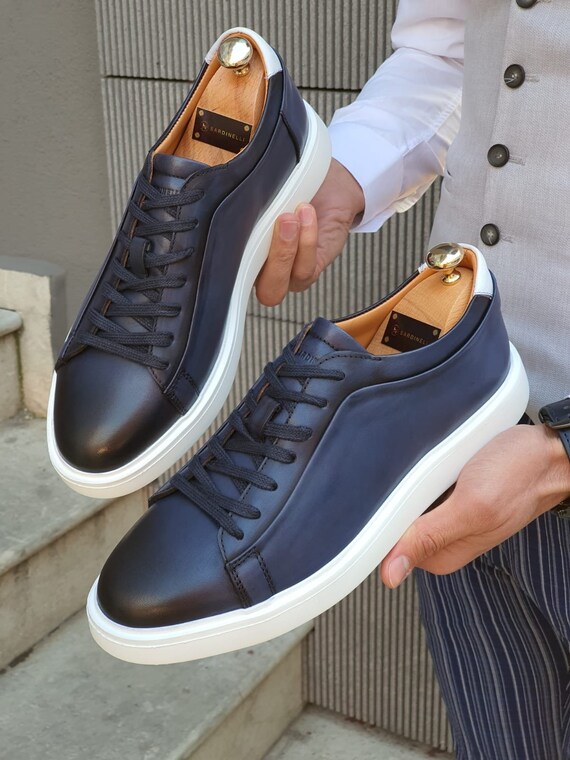 Navy blue sneakers Clearance