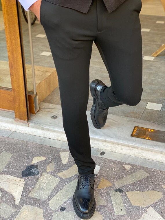 Black Lycra Trousers | Etsy