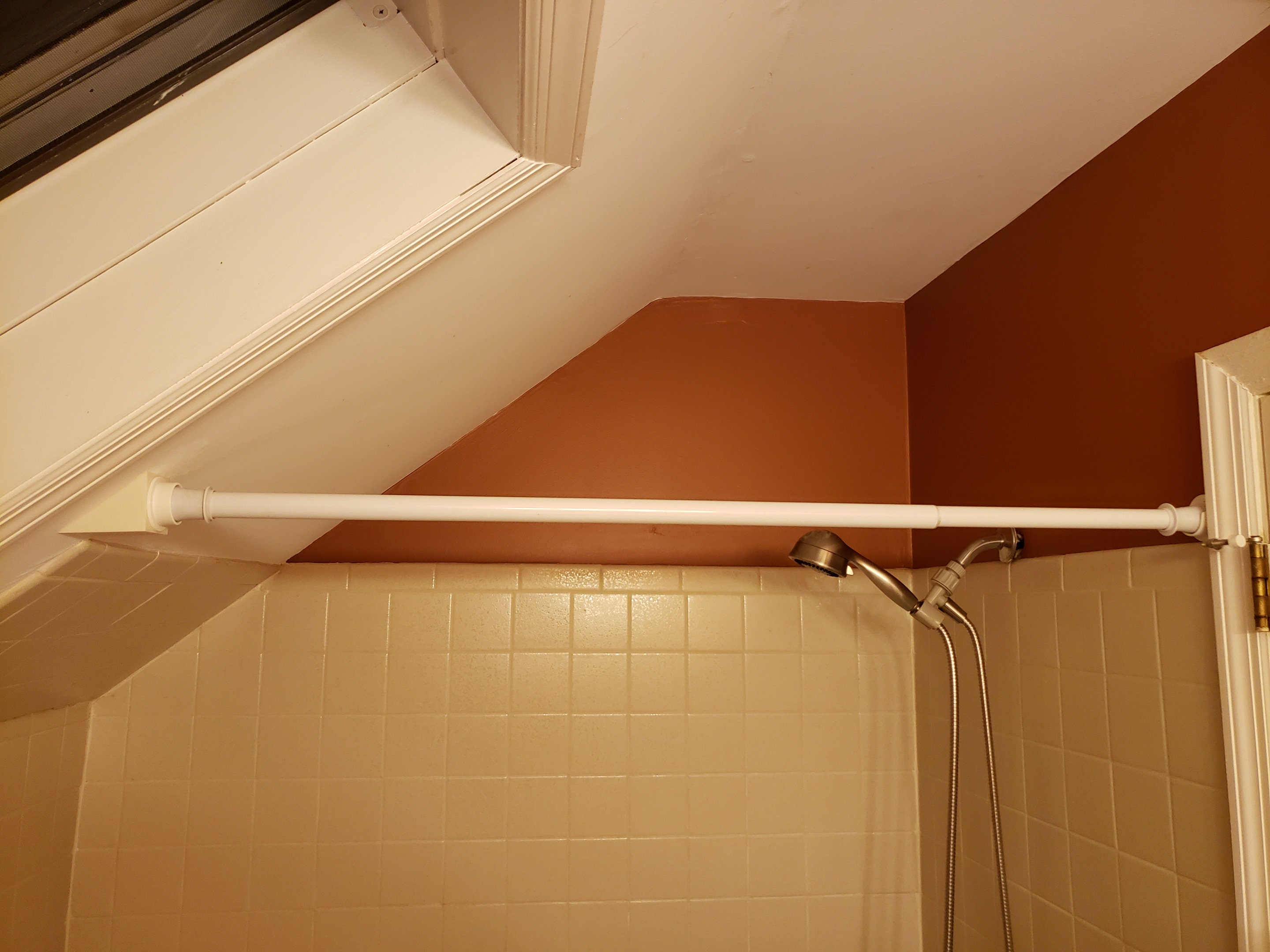 Sloped Ceiling Curtain Rod Mount Etsy
