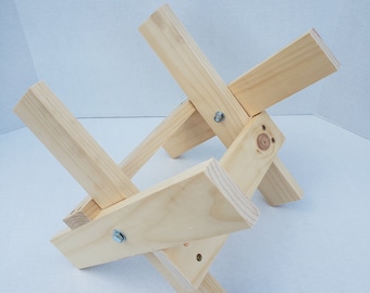 Mini Sawbuck: Handmade Firewood Trimming Stand