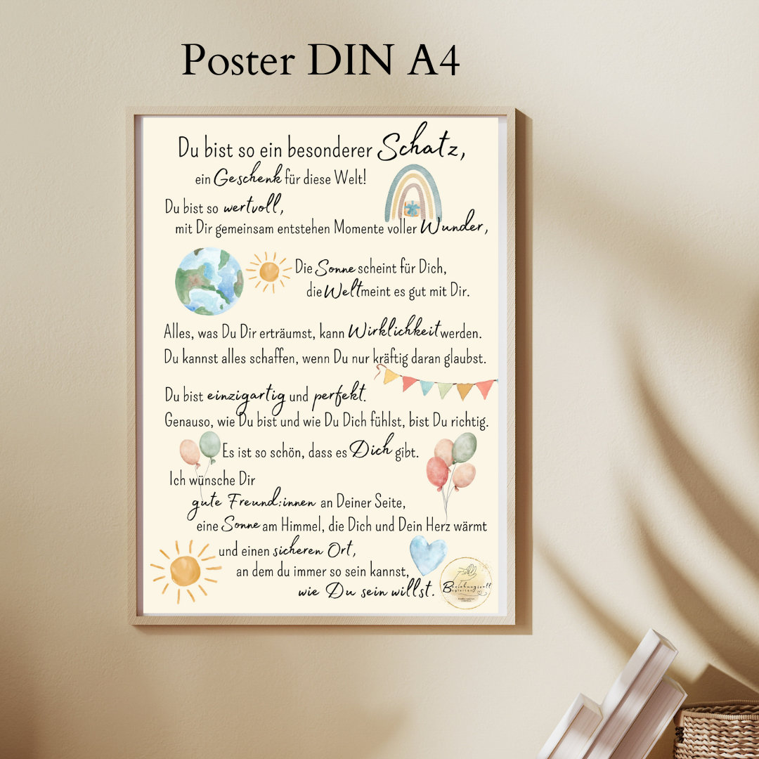 Einschulung Poster Für Kinder - Motivations Poster Fürs Kinderzimmer