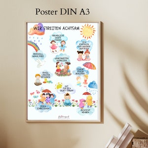 Streitregeln Poster, Achtsam streiten