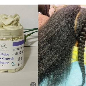 Chebe hair Growth butter for Extreme Hair Growth, full long hair in no time, 100% vegan  premium quality oil and butter