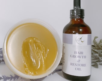 Bundle  super hair growth oil and cream  with more than 28 herbs and fruit oil   Extreme Hair Growth,  full long thicker hair in no time